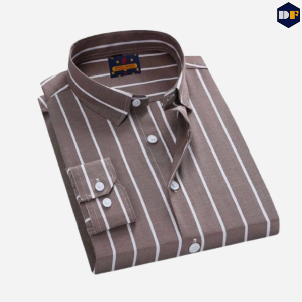 brown-with-white-stripe-shirt